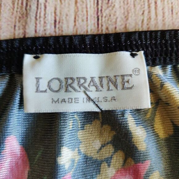 Vintage Lorraine sexy floral babydoll chemise sz M - Picture 10 of 11